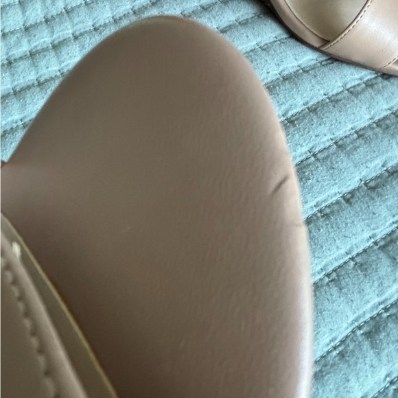 New, Nine West cream color wedges. There is 1 small indent on right shoe. - Picture 4 of 5